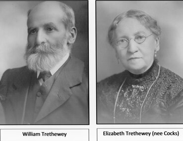 Photograph, Mr William Trethewey & Mrs Elizabeth Trethwey nee nee Cocks -- Studio Portraits