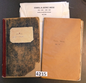 Archive, Stawell & District Births 1931 – 1950, 1931 -1850