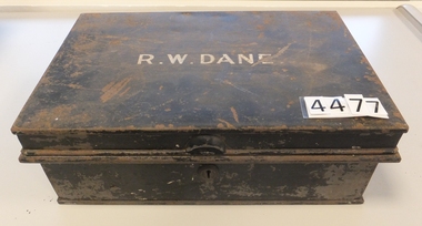 Memorabilia - Realia, Metal Cashbox Dane, c1870's