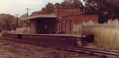 Photograph, Railway Station at Great Western -- Coloured