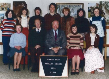 Photograph, Stawell West Primary School Number 4934 Staff -- Named 1978 -- Coloured