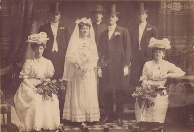 Photograph, Mock Wedding -- Roller Skate Club -- Studio Portrait