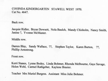 Photograph, Cooinda Kindergarten  Stawell West 1970
