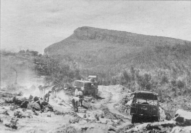 Photograph, Road Building to Mt Willim summit in the Grapians c1960s -- 2 Photos