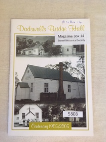 Book, Rhonda Poholke, Dadswells Bridge Hall Centenary 1905/2005, 2005