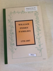 Book, Ruth Pickering, William Perry Families 1779-1987 :  Author Ruth Pickering, 2017
