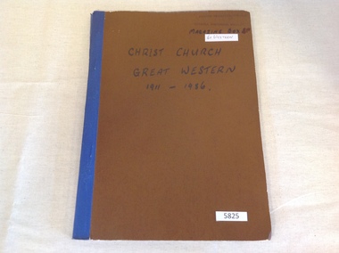 Book, Dorothy Brumby, Christ Church Great Western 1911-1986, 1986
