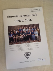 Book, John Simkin, Stawell Camera Club 1988-2018, 2018