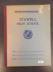 Book, Stawell High School Exercise Book, 1950's