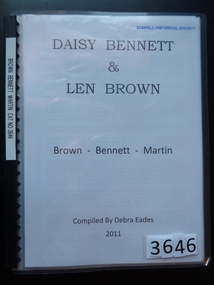 Book, Debra Eades, Daisey Bennett & Len Brown – Brown Bennett Martin - Previously Cat No 3646, 2011