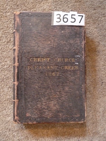 Book, J.C. Clay University Press, Christ Church Pleasant Creek 1862 – Common Prayer - Previously Cat No 3657, 1862