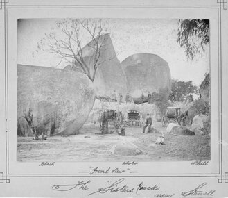 Photograph, Photographer Black Photo Nhill, Sister Rocks c1880's, 1880's