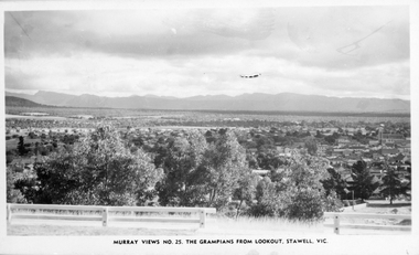 Photograph, Panorama of Stawell from Big Hill towards the Grampians. Murray Views No. 25