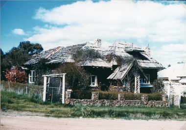 Photograph, Log Cabin c1930's Black & White and Coloured c1948