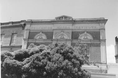 Photograph, Mechanics Institute in Main Street Street Stawell 1992 -- Coloured