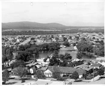 Photograph, Cato Lake from top of clock tower c 1965