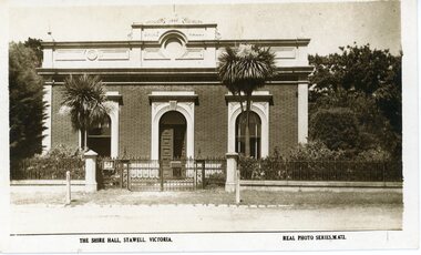 Photograph, Stawell Shire Hall 1866