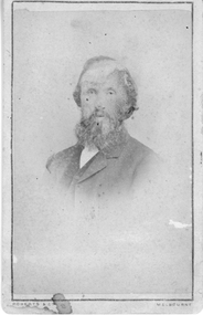 Photograph, Rev Thos Evans first Minister at the Baptist Church