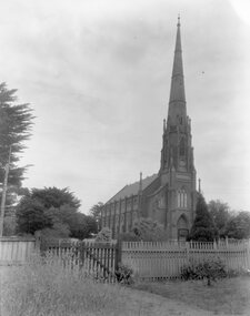 Photograph, St. Matthew’s Presbyterian Church from across Scanlan Street