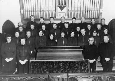 Photograph, Salvation Army songsters in St. Matthews Church