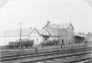 Photograph, Wimmera Flour Mill with adjoining Buildings c1920s -- 2 Photos  --1 Coloured