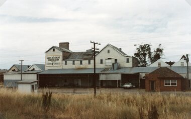 Photograph, Wimmera Flour Mill during Demolition -- Coloured