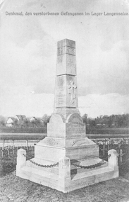 Photograph, War memorial at Langensalza sent by Ray Membrey