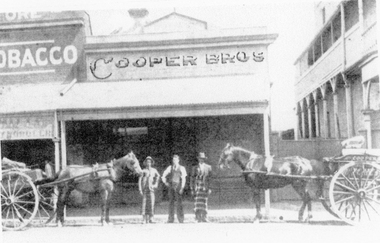 Photograph, Cooper Bros Butcher Shop in Main Street Stawell