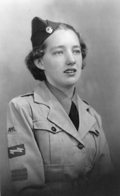 Photograph, Miss Vera Frost in AWL Uniform later married Mr Gil Gunning c1939-1945
