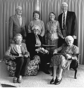 Photograph, Choral Society farewell to Mrs Gwen Reeve 1991