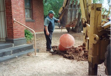 Photograph, Post Box -- Decommissioned -- being resited near the Old Court House 2000