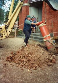 Photograph, Post Box -- Decommissioned -- being resited near the Old Court House 2000