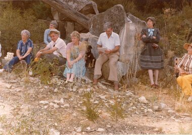 Photograph, Heatherlie Quarry with the Stawell Historical Society visit -- 12 Photos -- Coloured