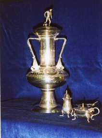 Photograph, Sprague Sporting Trophy inscribed and dated 1889