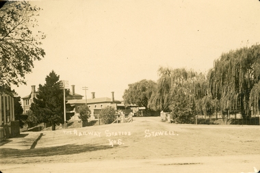 Photograph, Railway Station Stawell -- Postcard