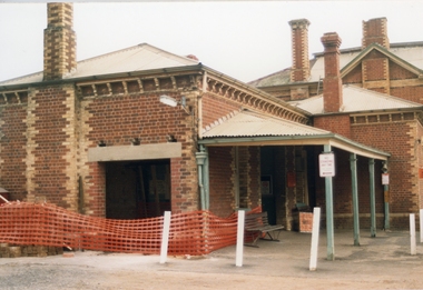 Photograph, Railway Station Stawell during Construction 1989 -- 2 Photos -- Coloured