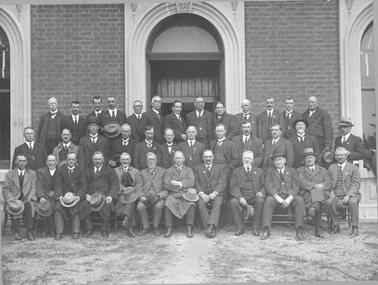 Photograph, Group of Borough and Shire Councillors and Visitors 1922