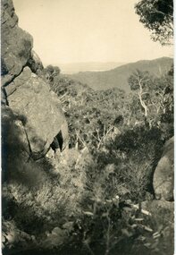 Postcard, Track to Mackey's Peak Showing Lake Fyans in Distance in the Grampians -- Postcard