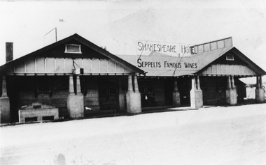 Photograph, Shakespeare Hotel in Great Western 1950