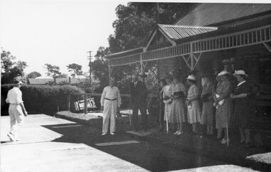 Photograph, Stawell Lawn Bowling Club c1940's -- Postcard