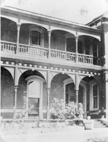 Photograph, "Oban" House witha close up of Eastern front Verandah in Scallan Street Stawell