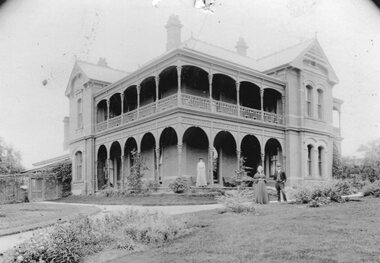 Photograph, "Oban" House with ladies and gentleman