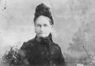 Photograph, 2 Portraits of Phoebe Folkes & of the Brass Plaque in Memory of John & Phoebe Folkes