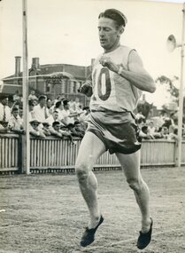 Photograph, Stawell Gift Runner at Central Park -- 440yds Heat Winner 1958