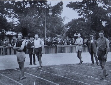 Photograph, Central Park at Easter with Runners & Officials c1920