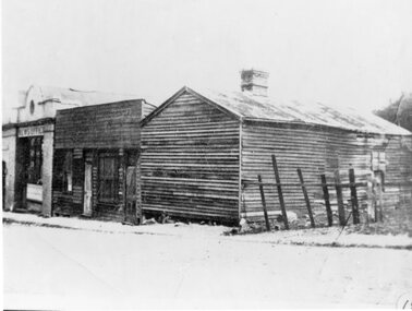 Photograph, Stawell Pleasant Creek News Newspaper Office in Main Street corner of Layzell Street