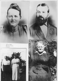 Photograph, Shamrock Hotel Owners -- Clockwise -- top left Mrs Agnes Jenkins nee Keegan, Mr William John Jenkins, Mrs Agnes Jenkins nee Keegan, & Mrs Agnes Jenkins nee Keegan on left