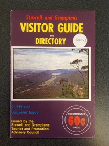 Book, Stawell & Grampians Tourist Council, The Grampians & District 1955 2nd Edition, 1955