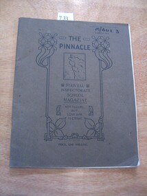 Book, Stawell School Inspectorate, The Pinnacle - (6 Copies) 1923, 1924, 1925, 1926, 1927, 1928 - Stawell Inspectorate School Magazine.  Stawell High School 502 Stawell Technical School, 1923-1928
