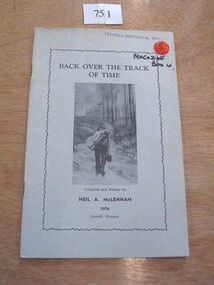 Book, N.A. McLennan, Back over the track of Time by N A McLennan, 1970